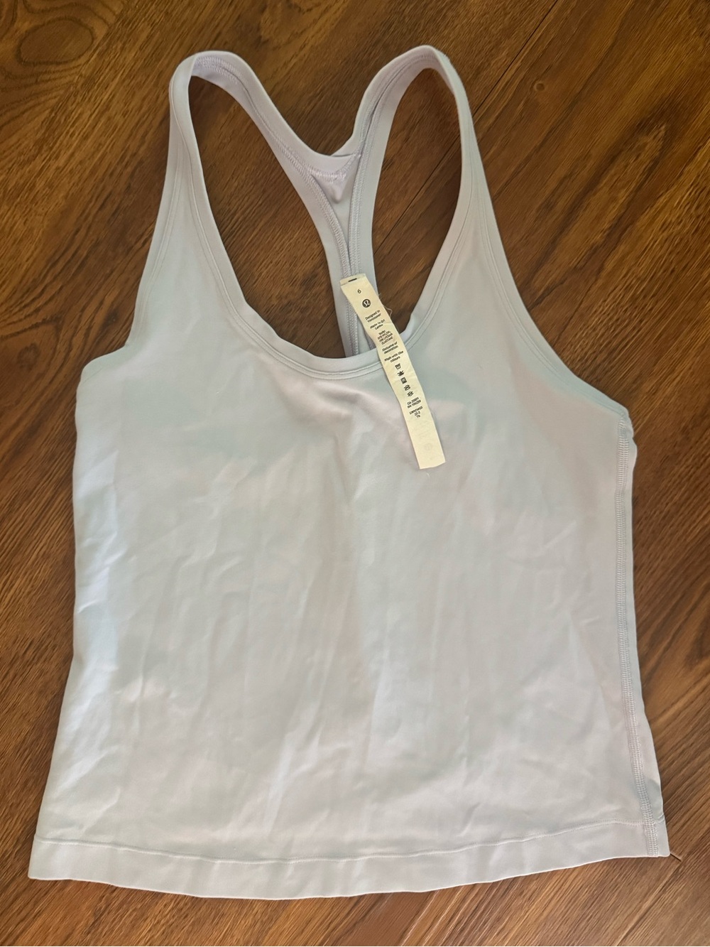 Lululemon Cool Racerback Tank Top Shorter Length Serene Blue